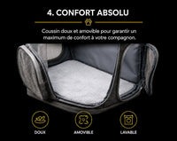sac pour que le chat soit à l'aise