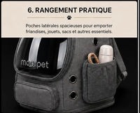 sac de voyage pour chat qui peut contenir plusieurs objets dans ces poches